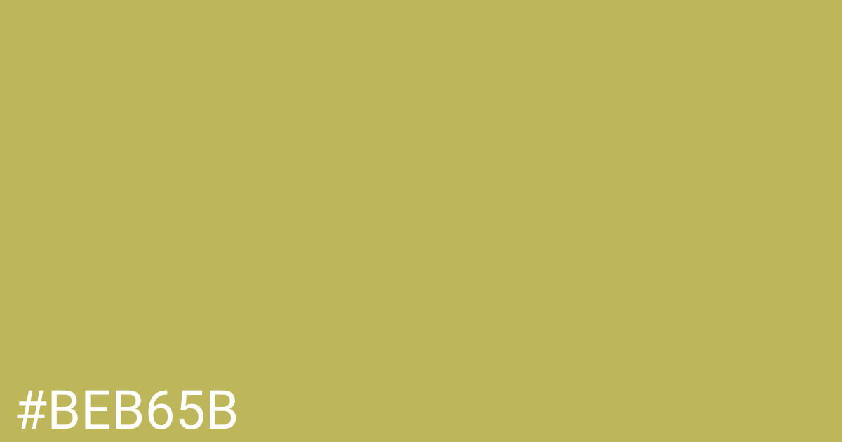 Hex color #beb65b graphic