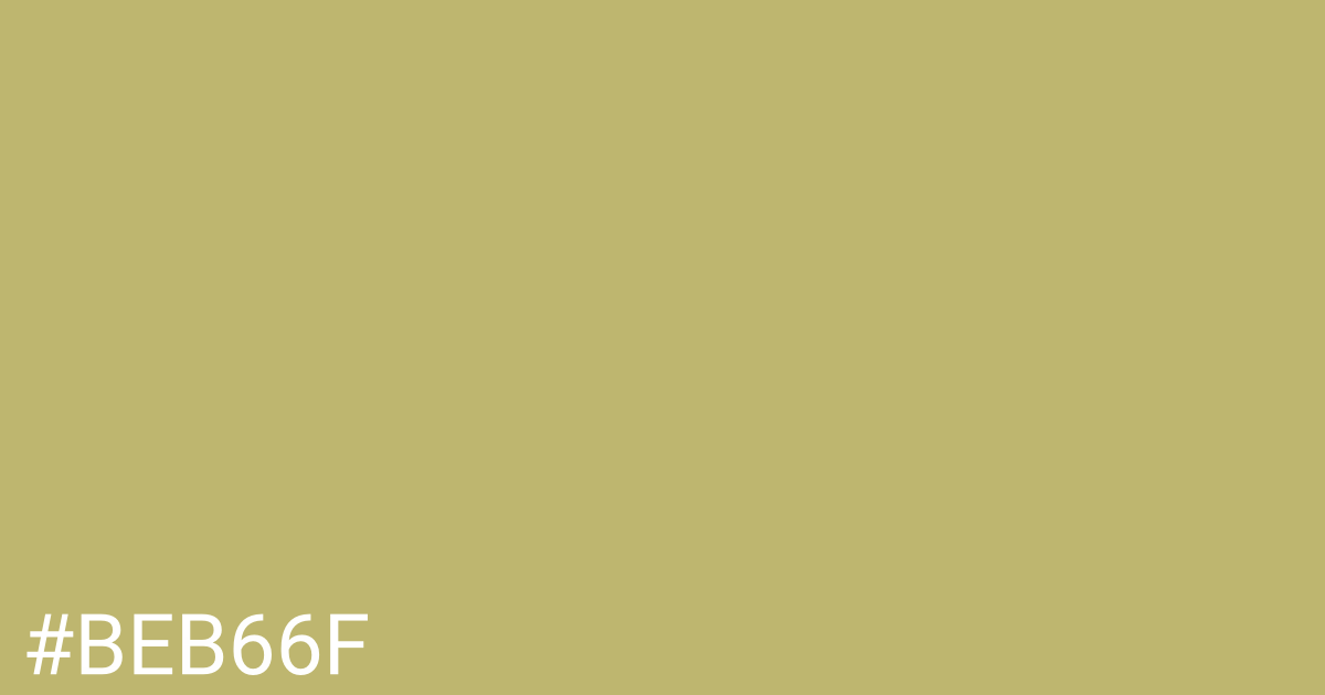 Hex color #beb66f graphic