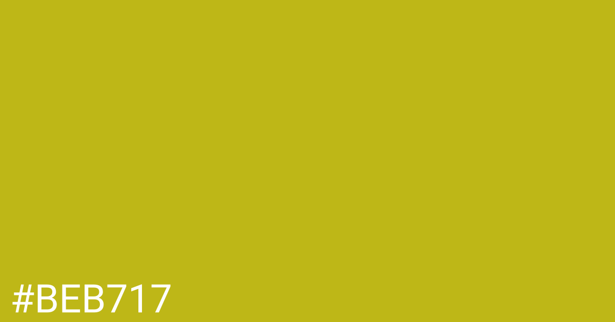 Hex color #beb717 graphic
