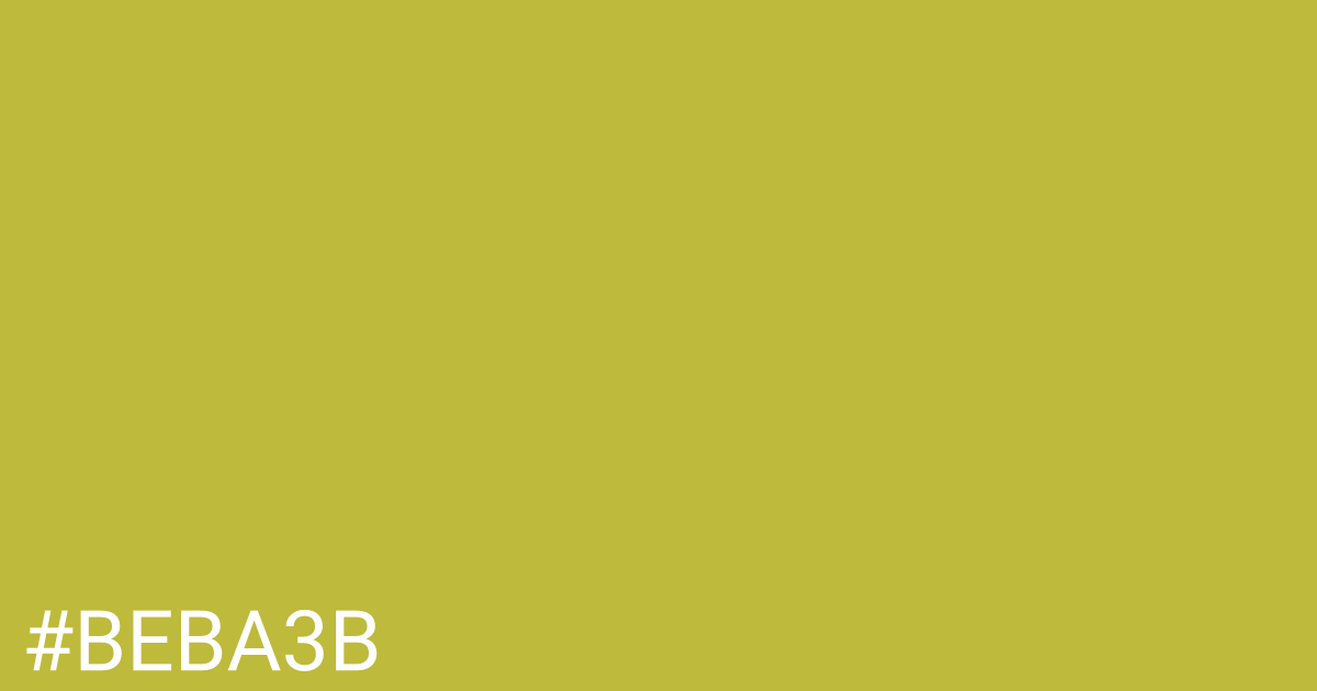 Hex color #beba3b graphic