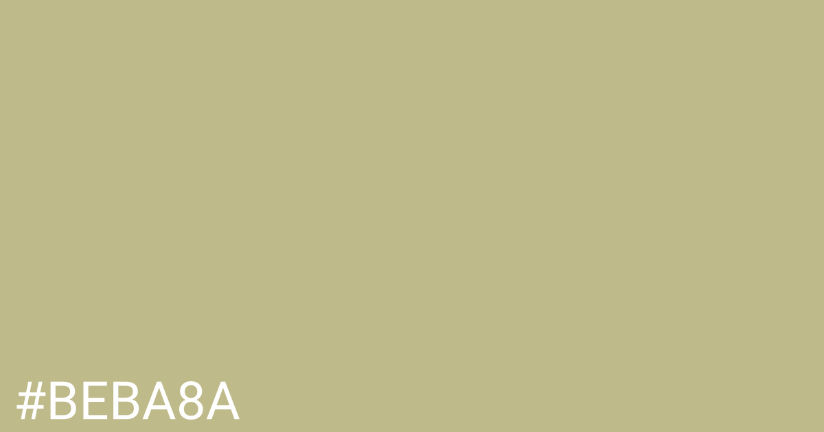 Hex color #beba8a graphic