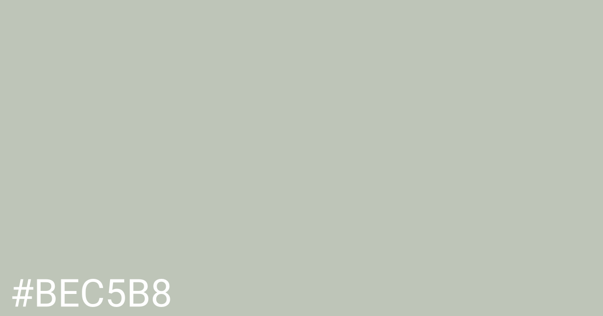 Hex color #bec5b8 graphic