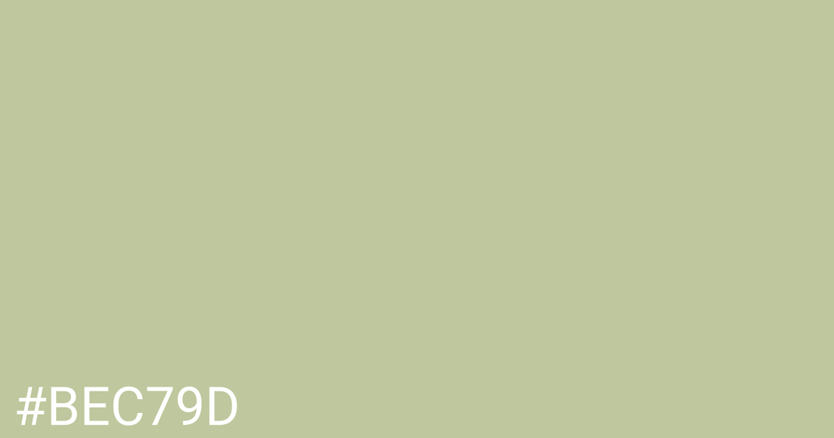 Hex color #bec79d graphic
