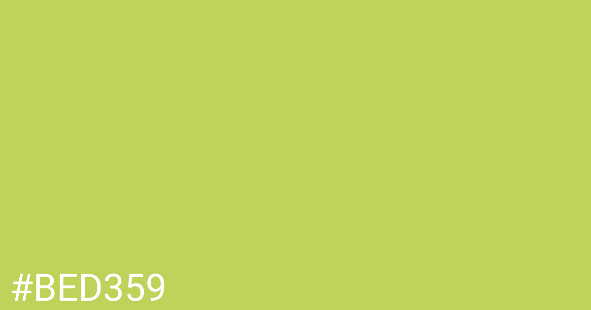 Hex color #bed359 graphic