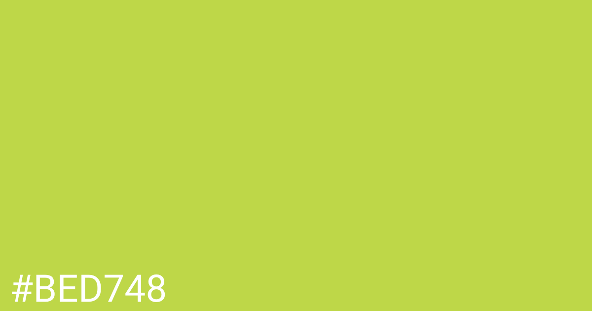 Hex color #bed748 graphic