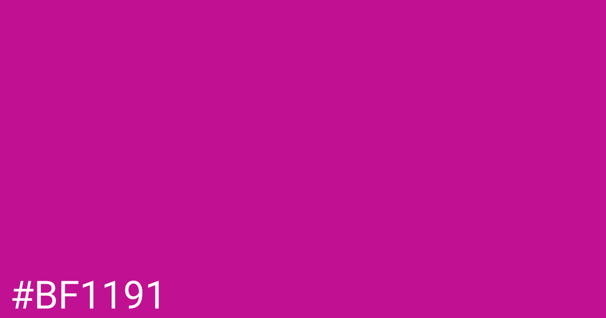 Hex color #bf1191 graphic