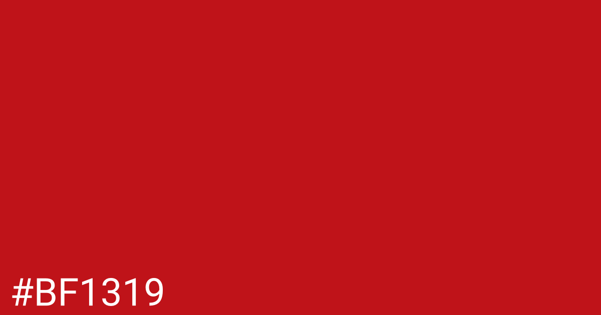 Hex color #bf1319 graphic