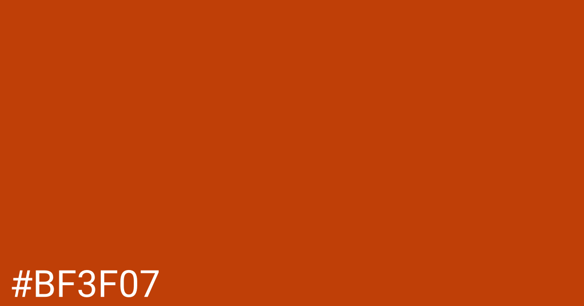 Hex color #bf3f07 graphic