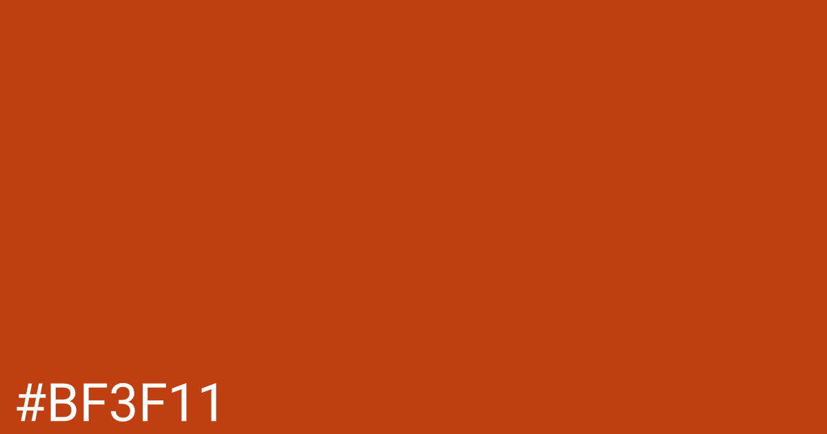 Hex color #bf3f11 graphic