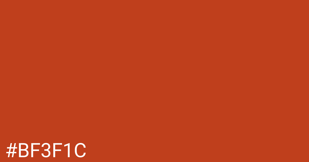 Hex color #bf3f1c graphic