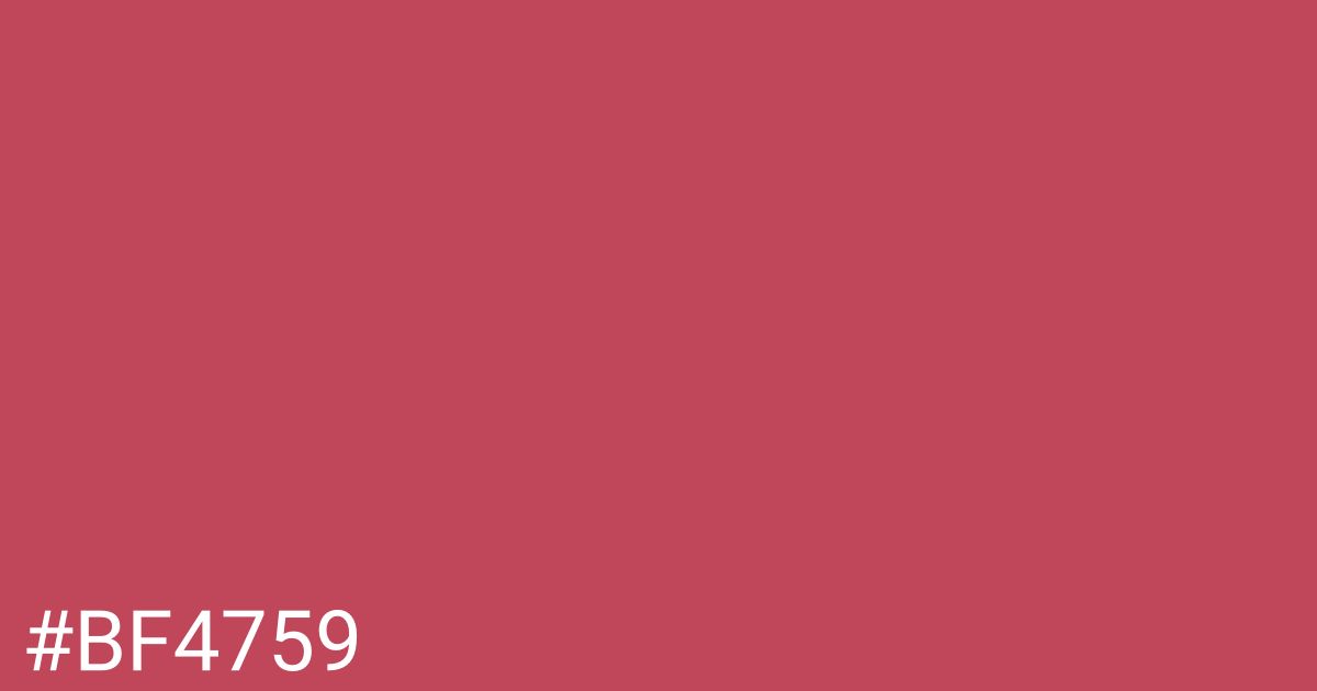 Hex color #bf4759 graphic