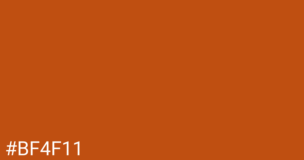 Hex color #bf4f11 graphic