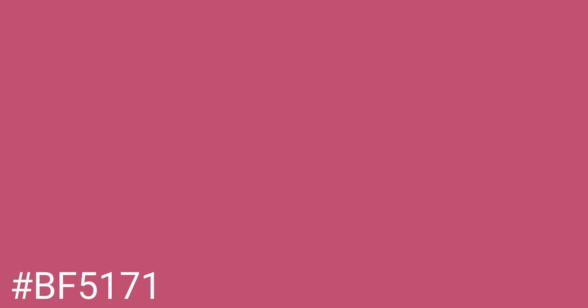 Hex color #bf5171 graphic