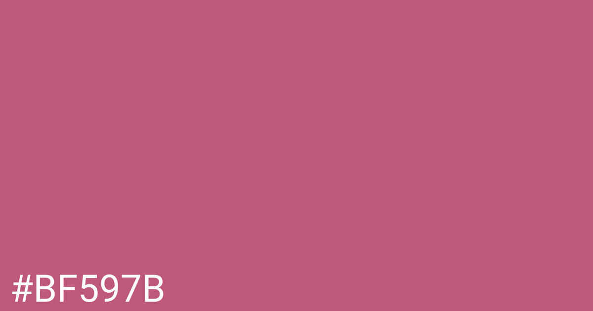 Hex color #bf597b graphic