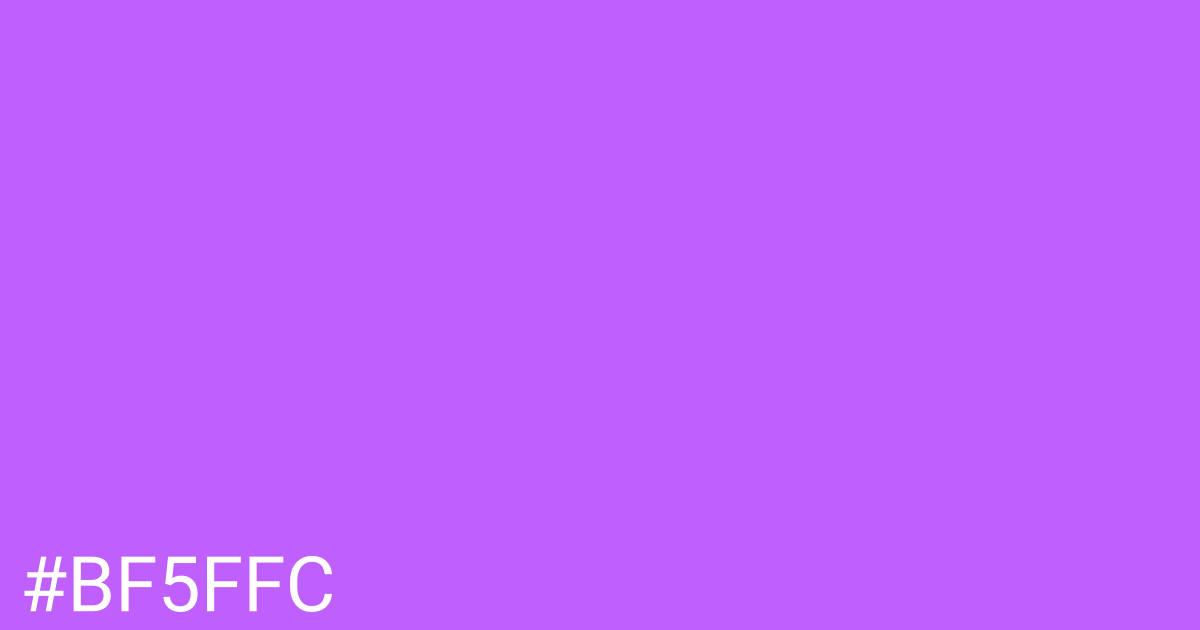 Hex color #bf5ffc graphic