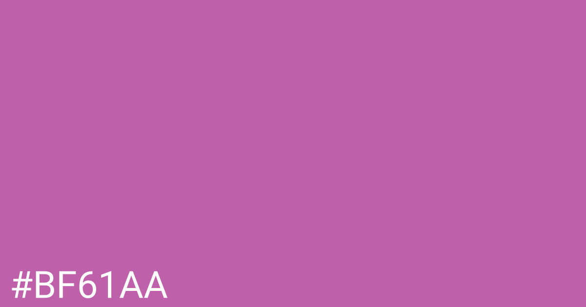 Hex color #bf61aa graphic