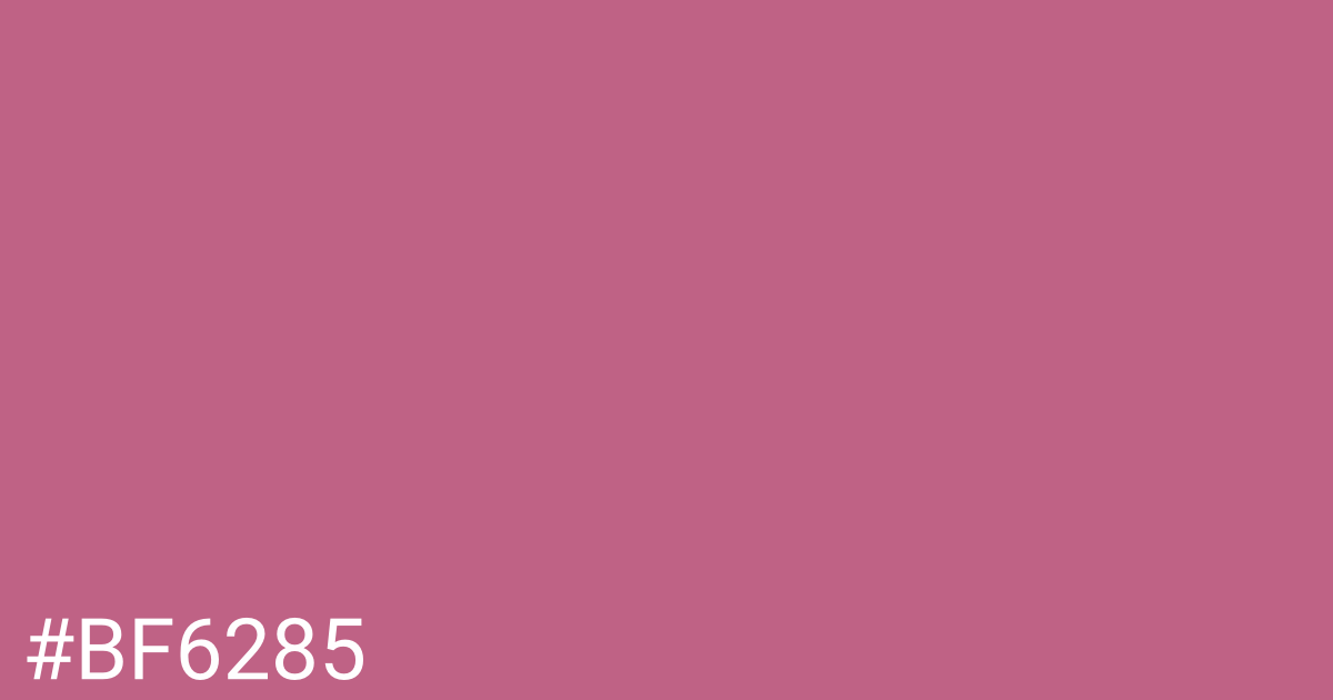 Hex color #bf6285 graphic