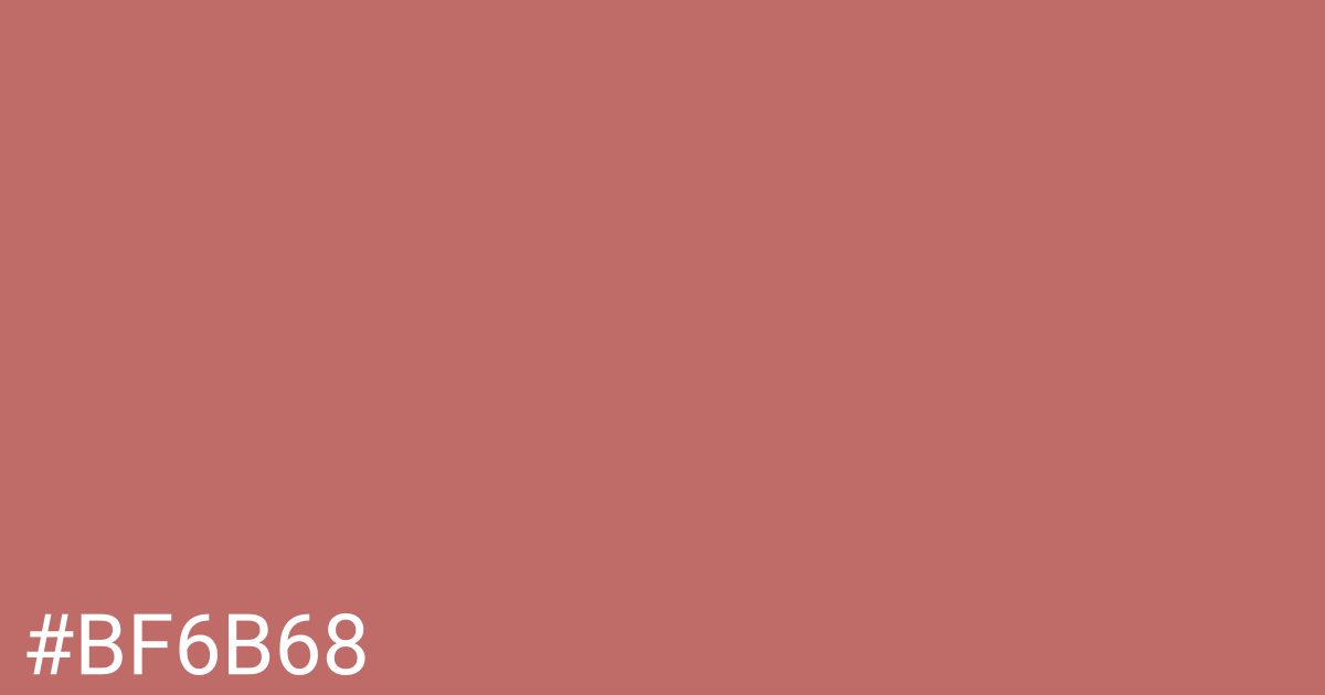 Hex color #bf6b68 graphic
