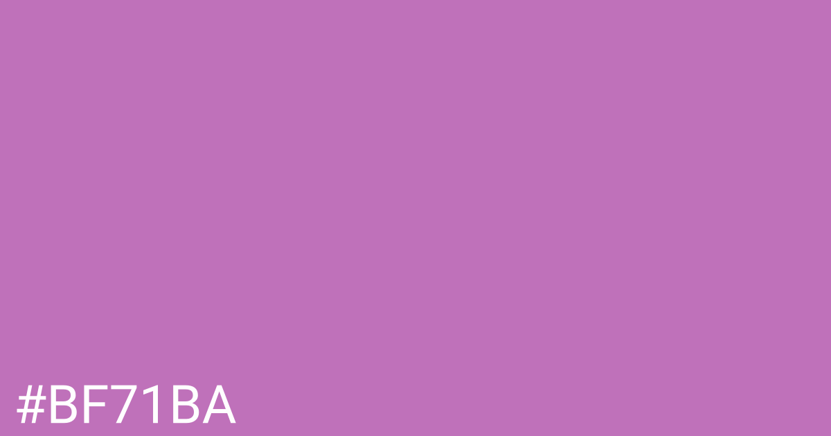 Hex color #bf71ba graphic