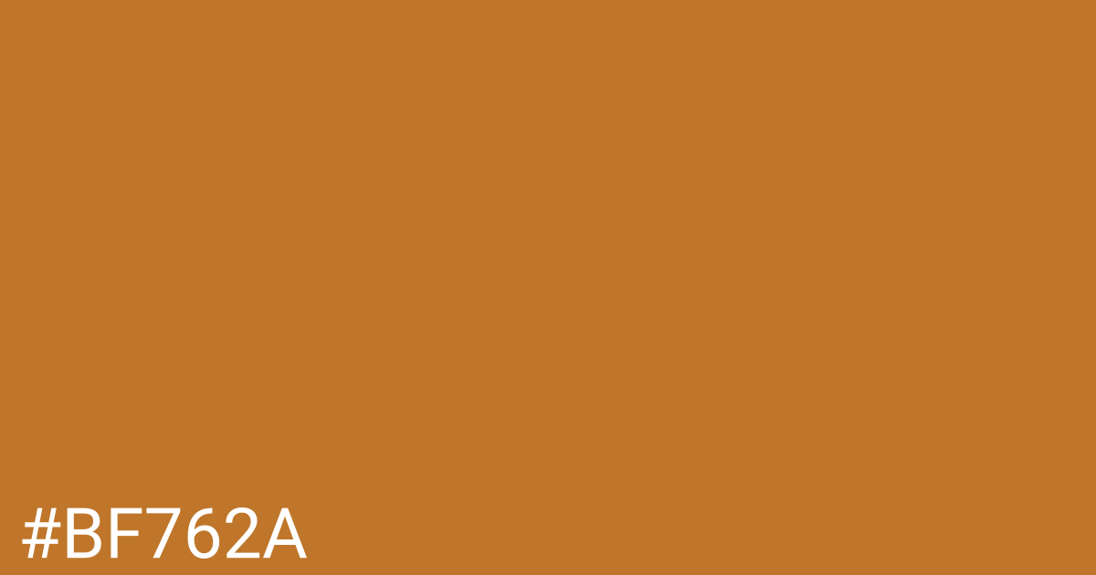Hex color #bf762a graphic