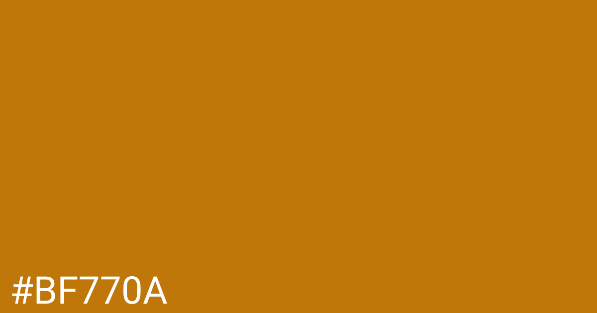 Hex color #bf770a graphic