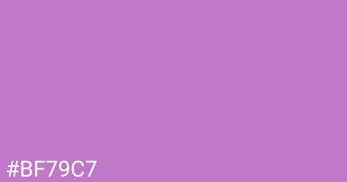 Hex color #bf79c7 graphic