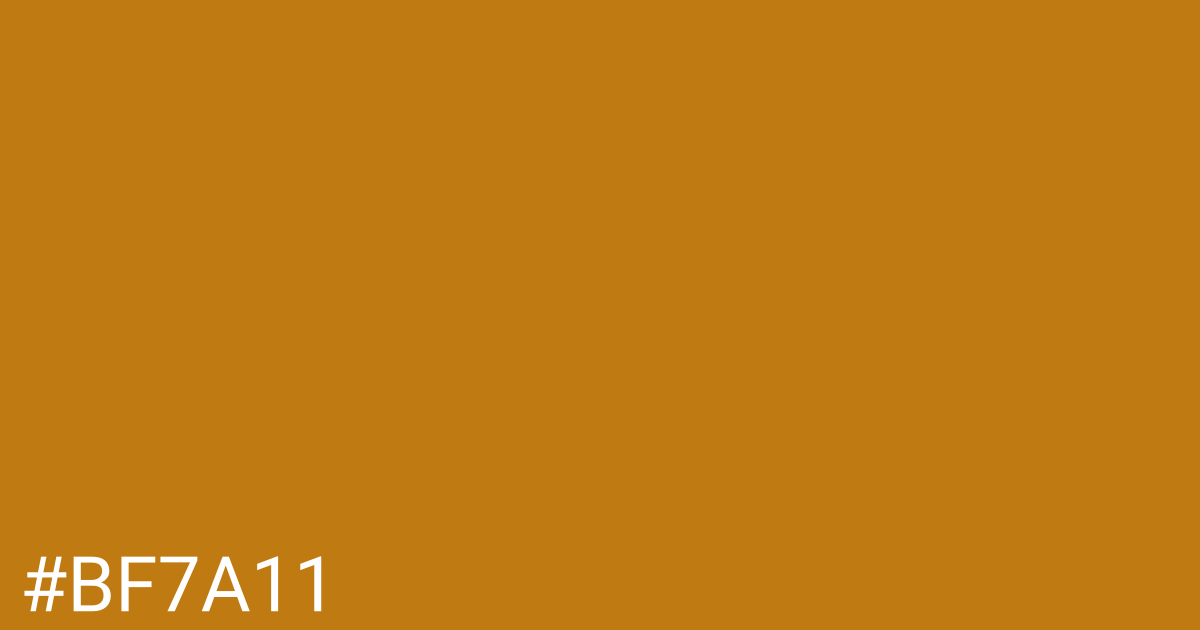 Hex color #bf7a11 graphic