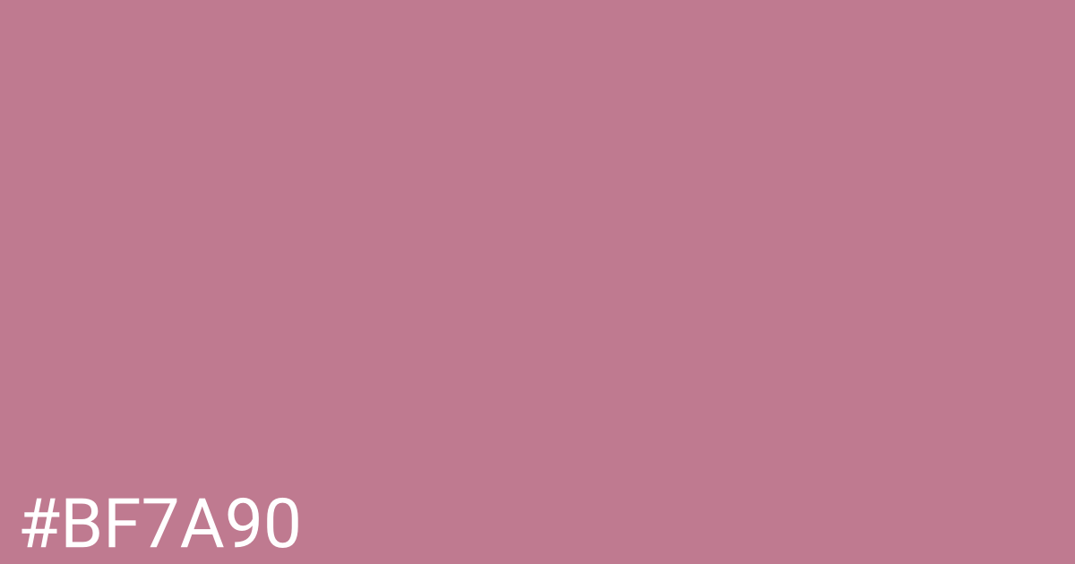 Hex color #bf7a90 graphic