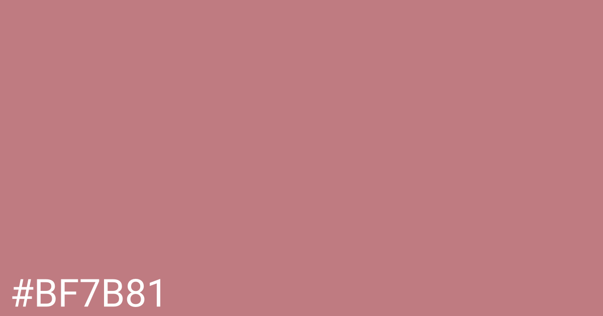 Hex color #bf7b81 graphic
