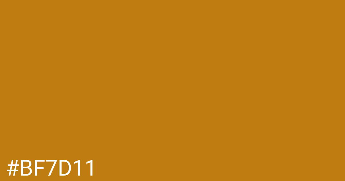 Hex color #bf7d11 graphic