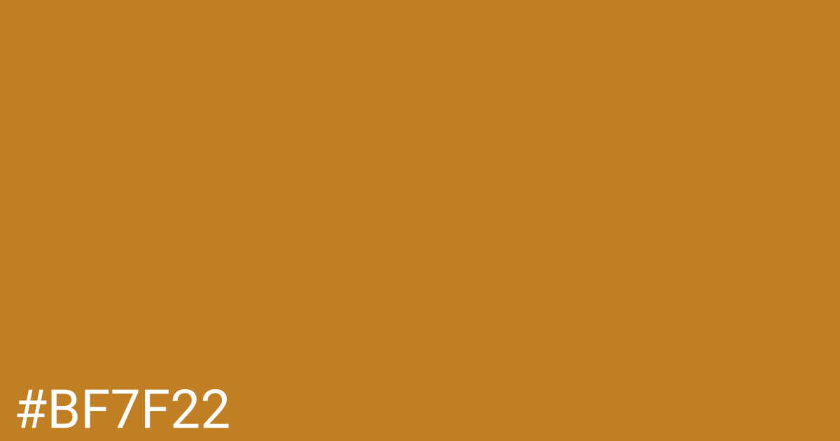 Hex color #bf7f22 graphic