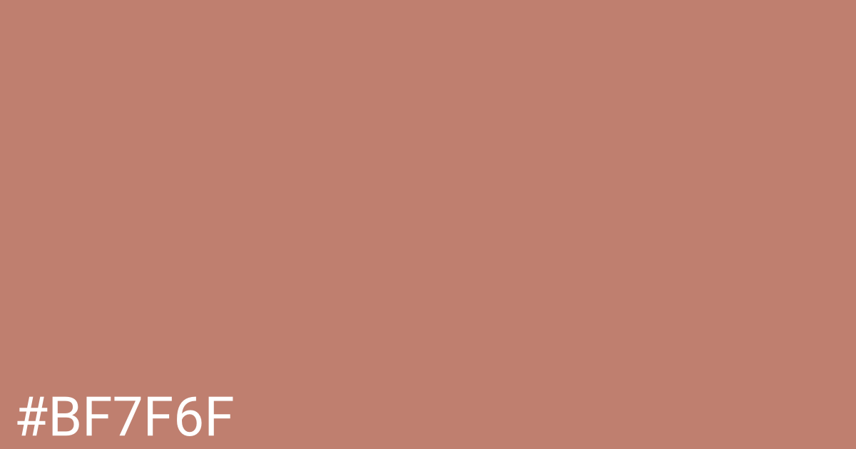 Hex color #bf7f6f graphic