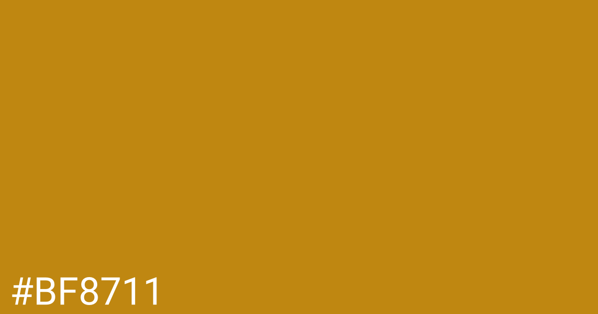 Hex color #bf8711 graphic