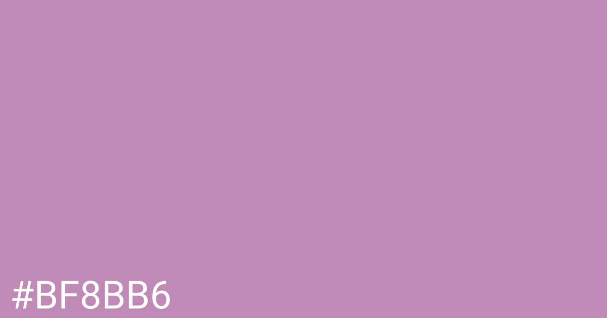 Hex color #bf8bb6 graphic