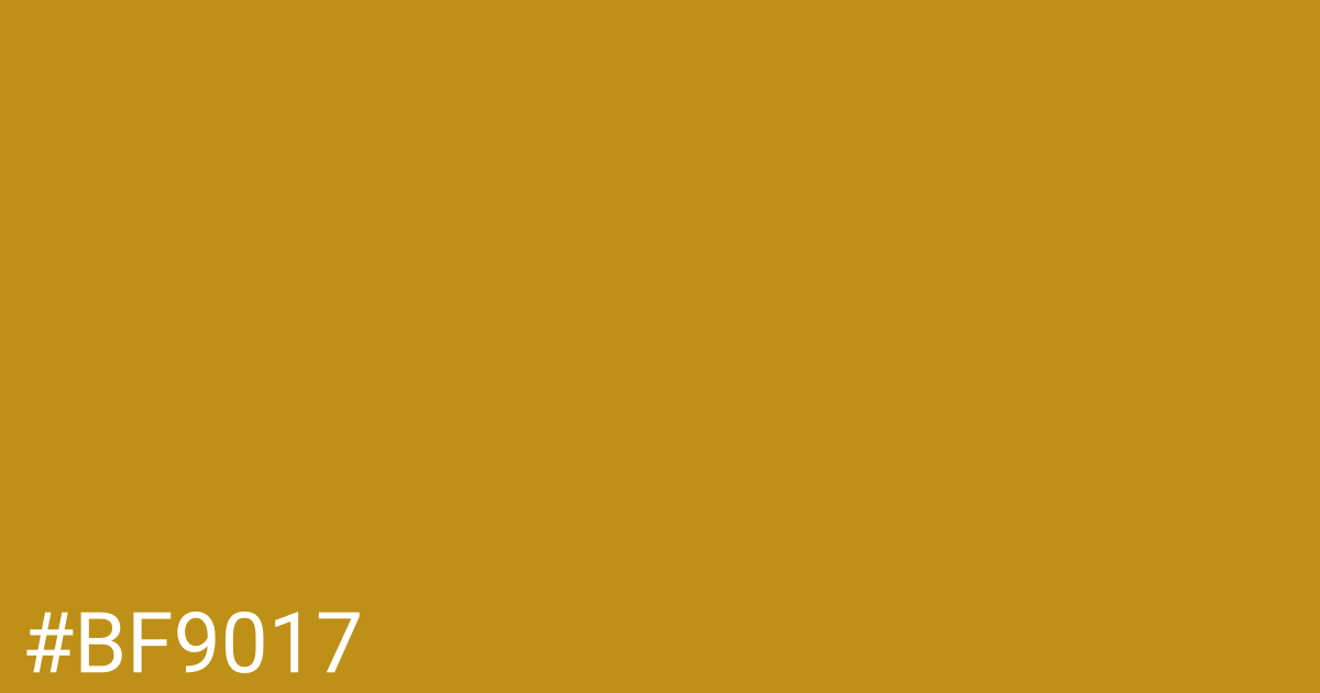 Hex color #bf9017 graphic