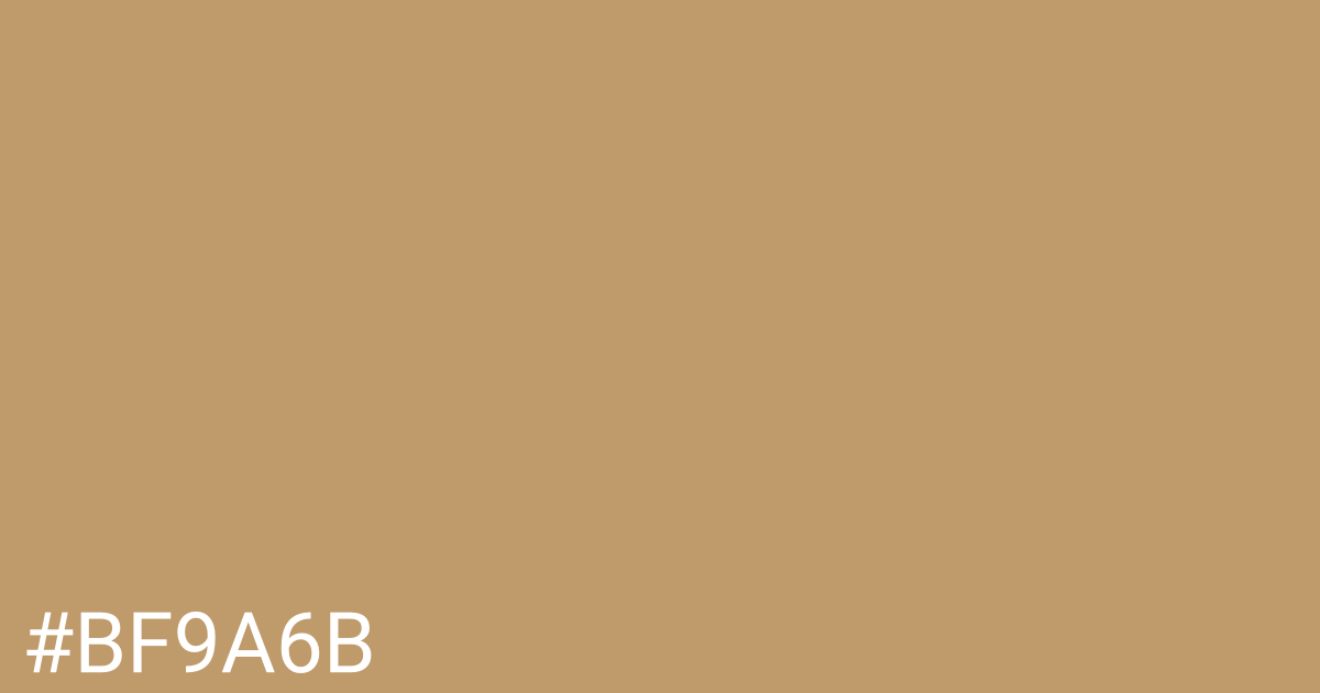 Hex color #bf9a6b graphic