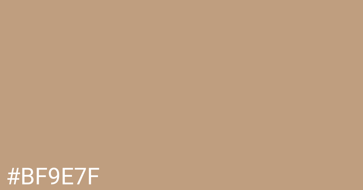 Hex color #bf9e7f graphic