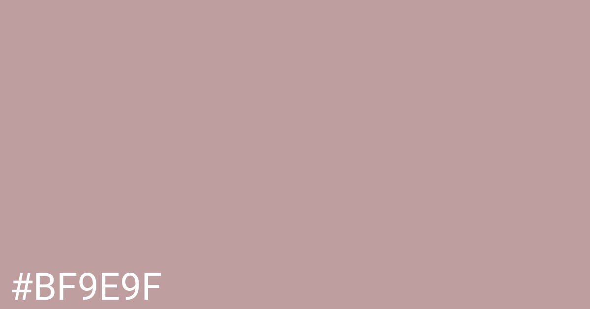 Hex color #bf9e9f graphic