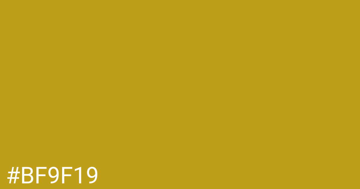 Hex color #bf9f19 graphic