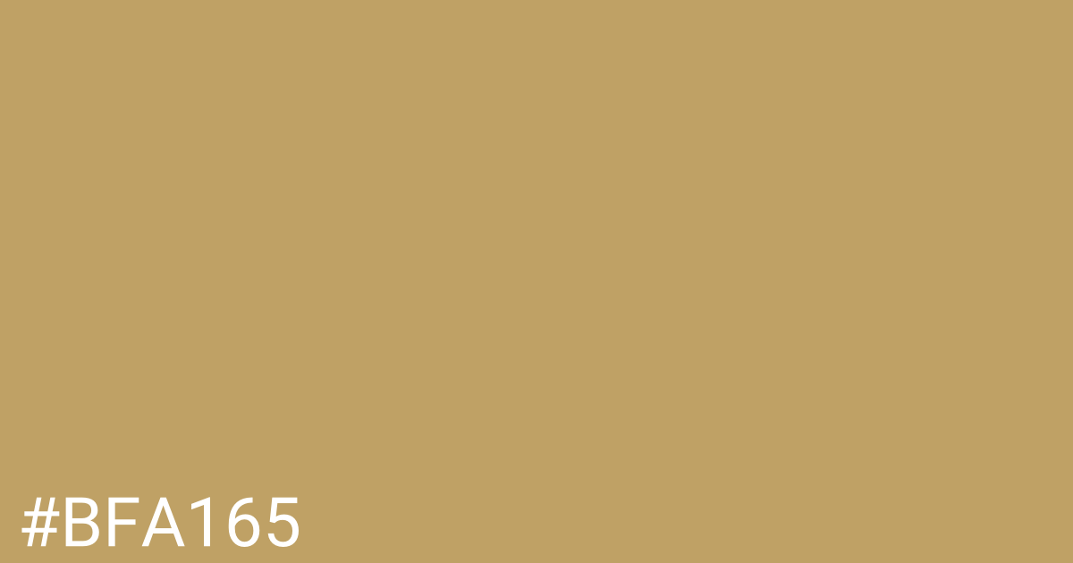 Hex color #bfa165 graphic
