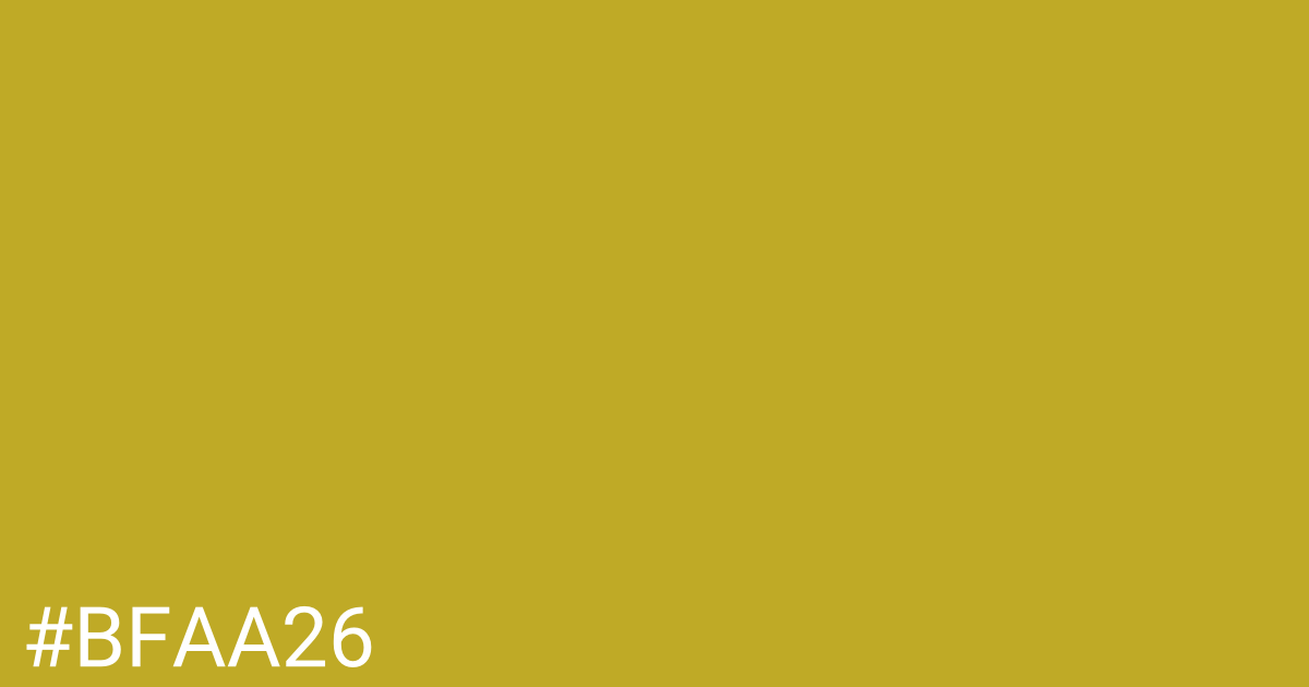 Hex color #bfaa26 graphic