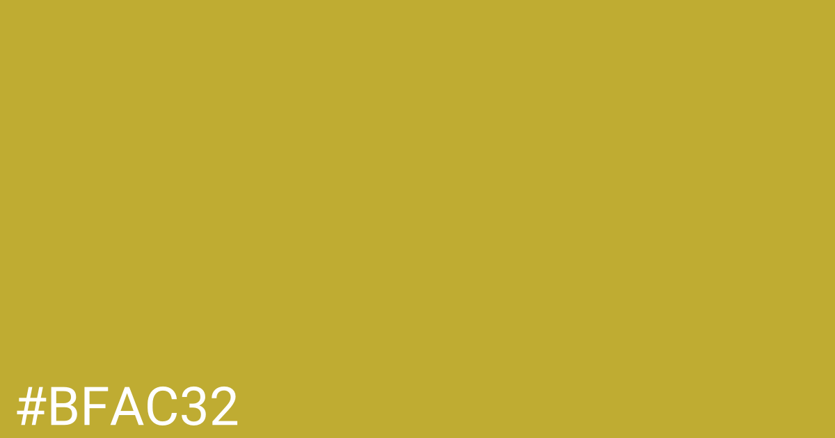 Hex color #bfac32 graphic