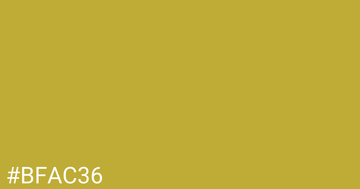Hex color #bfac36 graphic