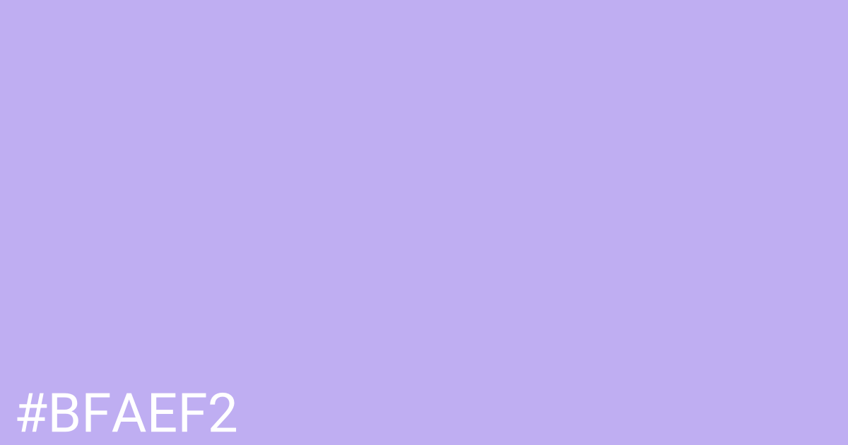 Hex color #bfaef2 graphic