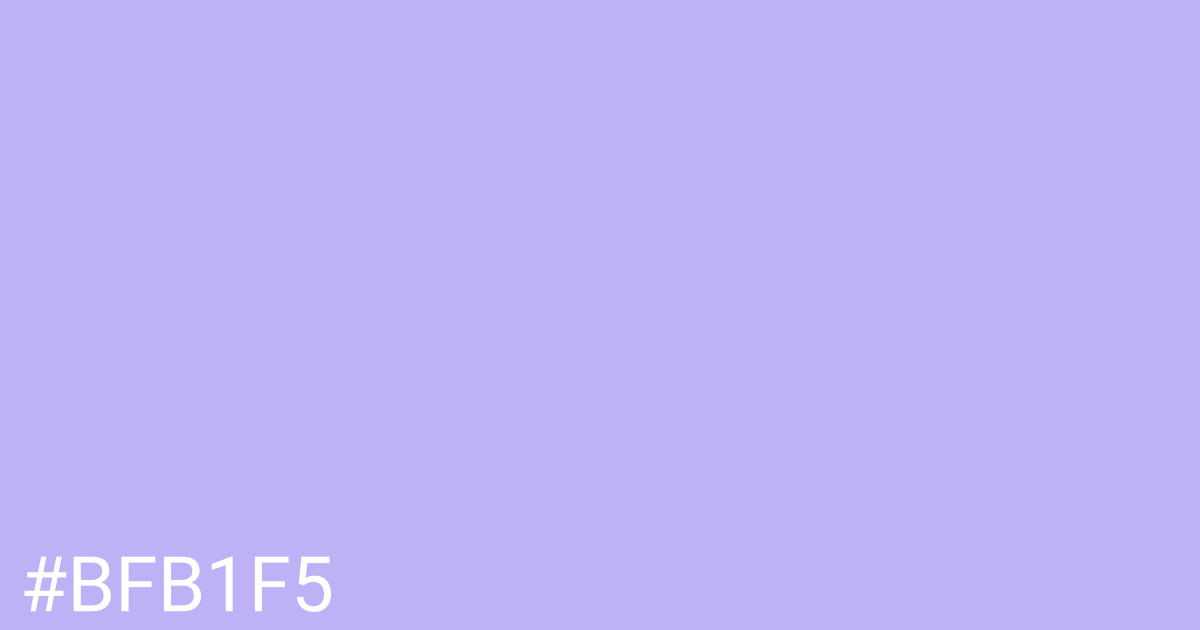 Hex color #bfb1f5 graphic