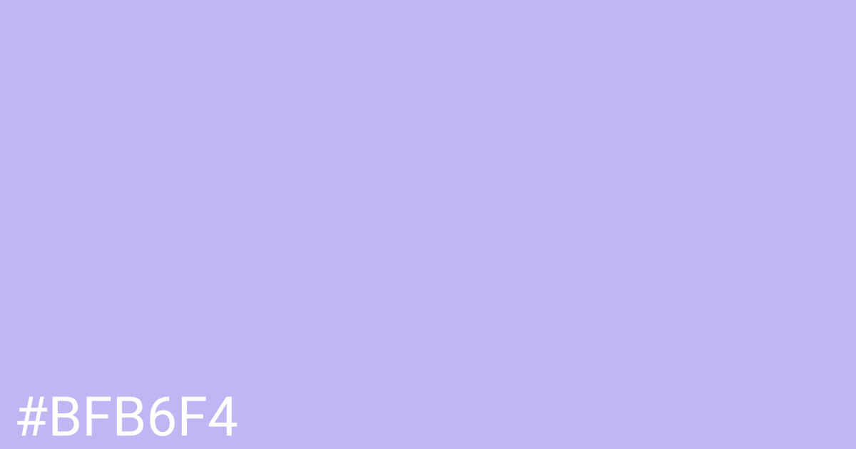 Hex color #bfb6f4 graphic