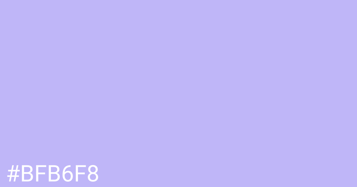 Hex color #bfb6f8 graphic