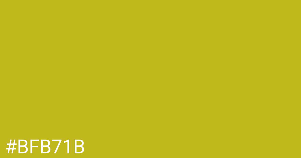 Hex color #bfb71b graphic