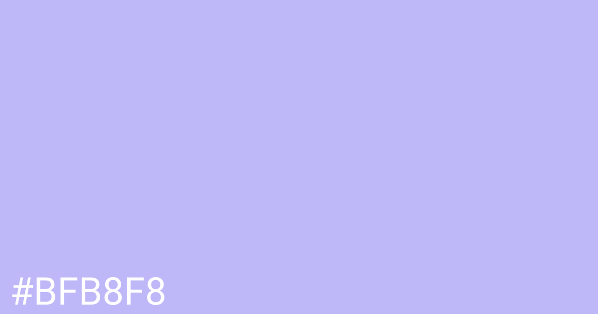 Hex color #bfb8f8 graphic