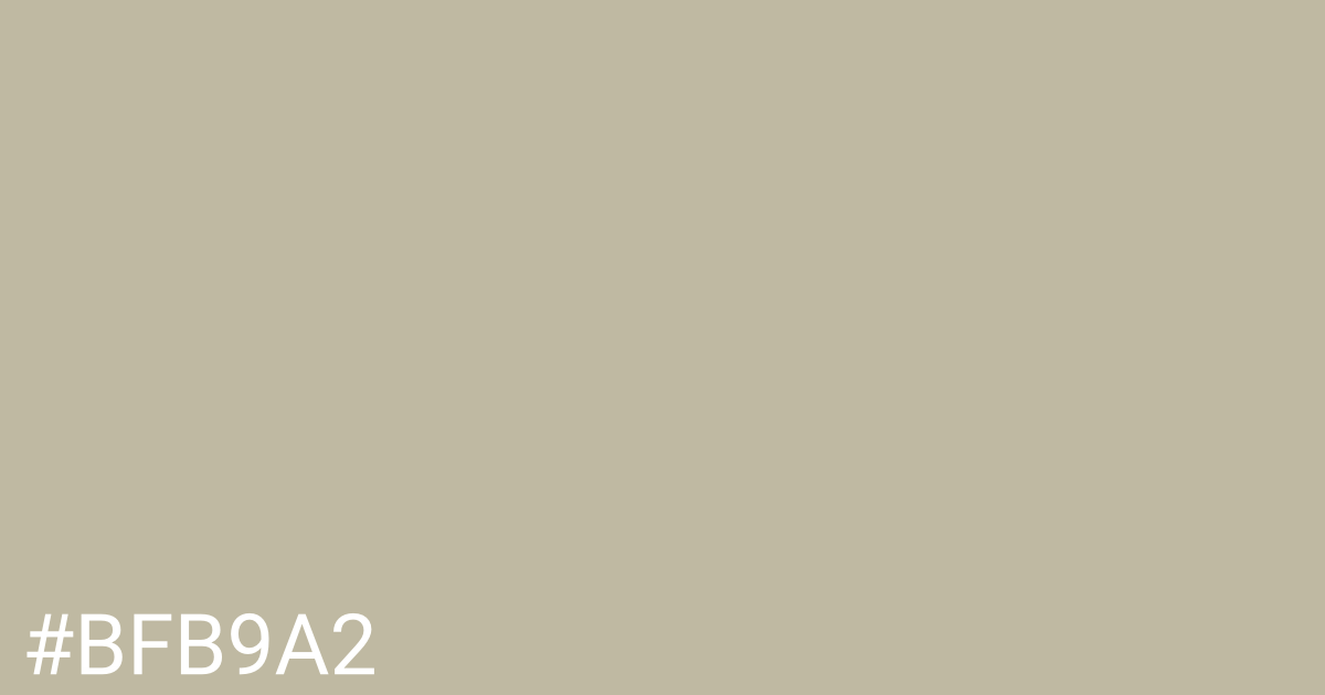 Hex color #bfb9a2 graphic